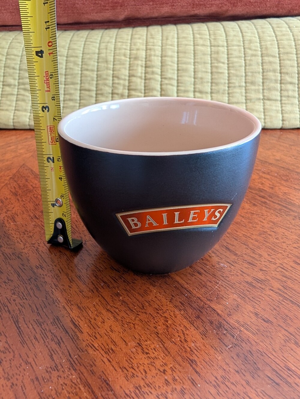 Baileys Irish Cream Ceramic Liqueur Cups Set of 2 Black Barware - Picture 10 of 10
